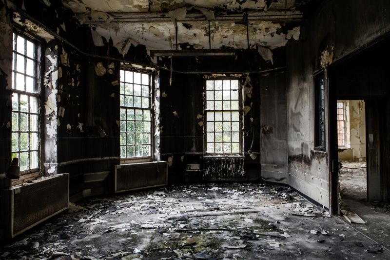 Fire Damage Before and After